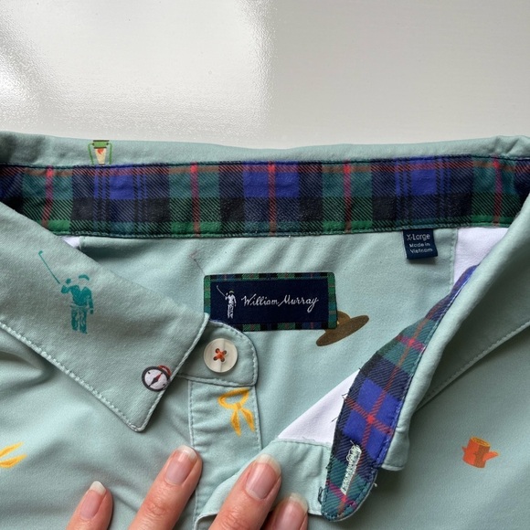 Mens golf polo shirt William Murray - Picture 2 of 5